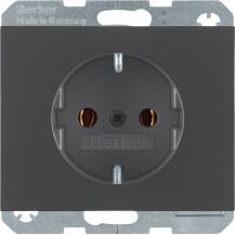 Berker 41157006 Steckdose SCHUKO K.1 anthrazit matt