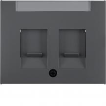 Berker 11827006 Zentralstück m Staubs u BF K.1 anthrazit