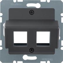 Berker 14631606 Zentralplatte f AMP Mod Jacks ZPS anth