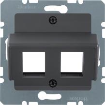 Berker 14641606 Zentralplatte f Krone Mod Jacks ZPS anth