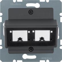 Berker 14721606 Zentralplatte f 1o2 Einz.mod Re+DeMa ant