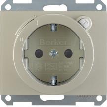 Berker 47087004 Steckdose SCHUKO m FI erh BS K.5 Es