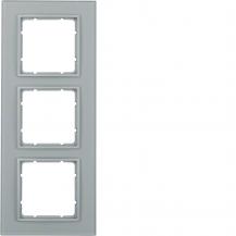 Berker 10136414 Rahmen 3fach B.7 Glas alu