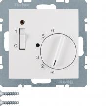 Berker 20301909 Temp.-Regler mit Öffner, Z.-Stk., Wippsch. u. LED S.1/B.3/B.7 po