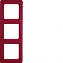 Berker 10136062 Rahmen 3fach Q.1 rot