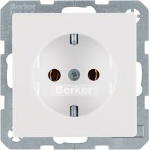 Berker 47436089 Steckdose SCHUKO Q.1/Q.3 polarweiß, samt