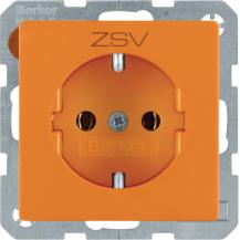 Berker 47436007 Steckdose SCHUKO m Druck Q.x oran sa