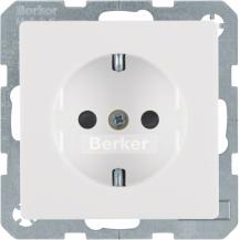 Berker 47236089 Steckdose SCHUKO mit erhöhtem Berührungsschutz Q.1/Q.3 polarweiß