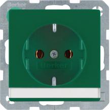 Berker 47506003 Steckdose SCHUKO m BF Q.x grün samt