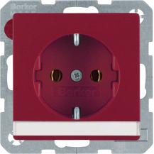 Berker 47506002 Steckdose SCHUKO m BF Q.x rot samt