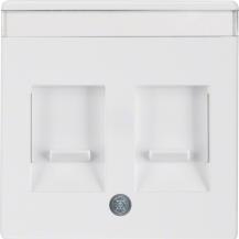 Berker 11816089 Zentralstück m Staubs u BF Q.x polarweiß