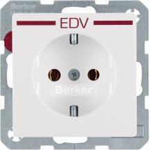 Berker 47436079 Steckdose SCHUKO m Druck rot Q.x pw