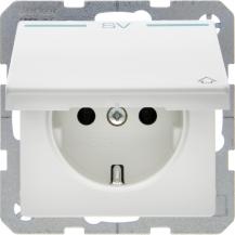 Berker 47516039 Steckdose SCHUKO m KD Druck grü Q.x pw