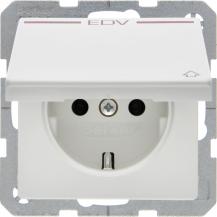 Berker 47516059 Steckdose SCHUKO m KD Druck rot Q.x pw