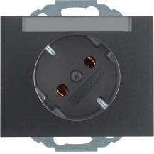 Berker 47287106 Steckdose SCHUKO 45° m BF K.1 anthrazit