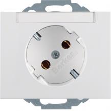 Berker 47287109 Steckdose SCHUKO 45° m BF K.1 polarweiß