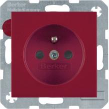 Berker 6768768962 Steckdose m SK-Stift e BS S.1/B.3/B7 rot