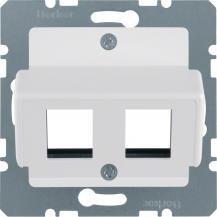 Berker 14631909 Zentralplatte f AMP Mod Jacks ZPS pw