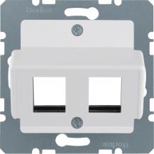 Berker 14641909 Zentralplatte f Krone Mod Jacks ZPS pw
