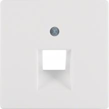 Berker 14076089 Zentralstück für UAE Steckdose Serie Q.x polarweiß, samt