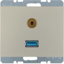 Berker 3315397004 USB/3,5 mm Audio Steckdose K.5 Es