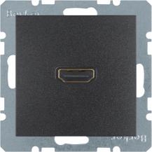 Berker 3315431606 HDMI Steckdose m 90° Stcka. B.3/B.7 anth
