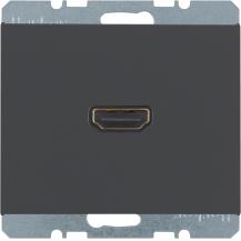 Berker 3315437006 HDMI Steckdose m 90° Stcka. K.1 anth