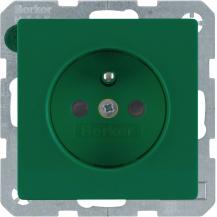 Berker 6768766013 Steckdose m SK-Stift erh BS Q.x grün