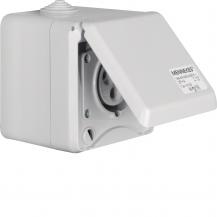 Berker 558101 CEE Steckd. AP 3Pol 16A mit Klappdeckel