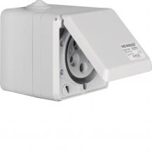 Berker 558201 CEE Steckd. AP 5Pol 32A mit Klappdeckel