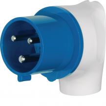 Berker 578301 CEE Winkelstecker 3Pol 32A grau/blau