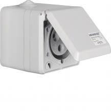 Berker 578401 CEE Steckd. AP 3pol 32A mit Klappdeckel