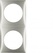 Berker 918262524 Rahmen 2fach Integro Flow edelstahl lack