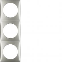 Berker 918192524 Rahmen 3f Integro Flow edelstahl lack