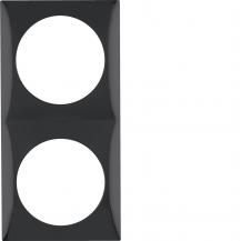 Berker 918262510 Rahmen 2fach Integro Flow schwarz glänz