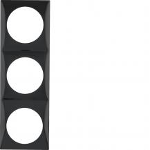 Berker 918192510 Rahmen 3f Integro Flow schwarz glänzend