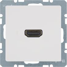 Berker 3315426089 HDMI Steckdose Q.x polarweiß samt