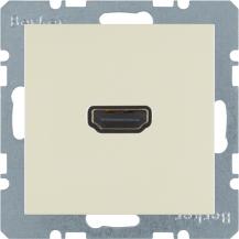 Berker 3315438982 HDMI Steckdose m 90° Stcka. S.1 weiß