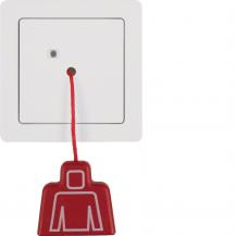 Berker 52026089 Zugtaster mit Rahmen Q.1 polarweiß samt