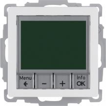 Berker 20446089 Temperaturregler, Schließer, mit Zentralstück, zeitgesteuert Q.x