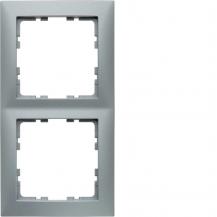 Berker 10129939 Rahmen 2-fach, Serie S.1, alu matt