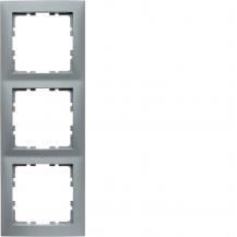 Berker 10139939 Rahmen 3-fach, Serie S.1, aluminium matt