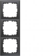 Berker 10139949 Rahmen 3-fach Serie S.1 anthrazit, matt