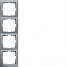 Berker 10149939 Rahmen 4-fach, Serie S.1, aluminium matt