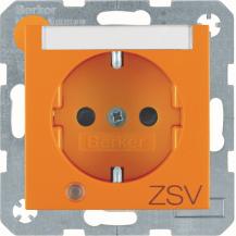 Berker 41101914 Steckdose SCHUKO LED BSF BS S1/B3/7 oran