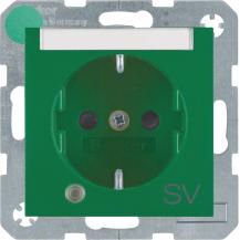Berker 41101913 Steckdose SCHUKO LED BSF BS S1/B3/7 grün