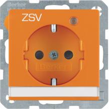 Berker 41106014 Steckdose SCHUKO LED BSF erh Q.x orange