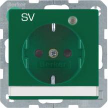 Berker 41106013 Steckdose SCHUKO LED BSF erh BS Q.x grü