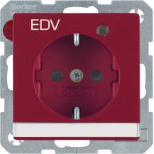 Berker 41106015 Steckdose SCHUKO LED BSF erh BS Q.x rot