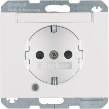 Berker 41107009 Steckdose SCHUKO LED BSF erh BS K.1 pw
